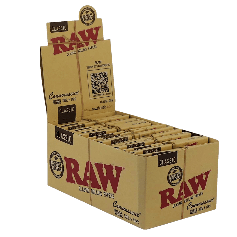 RAW Rolling Papers Connoisseur Display Box
