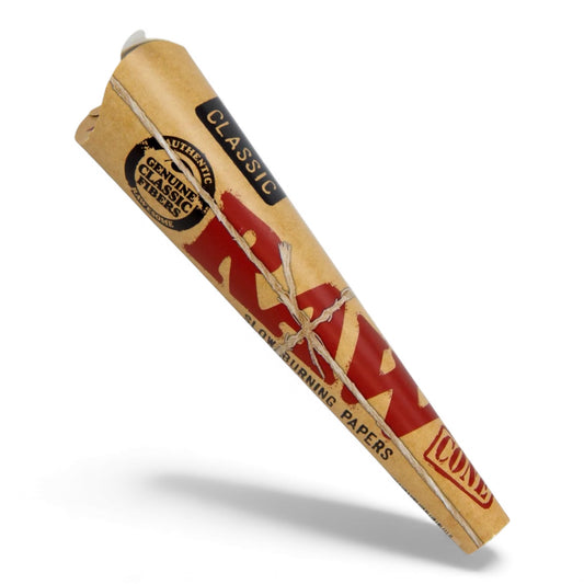 RAW Classic King Size Cones 3 Pack natural rolling papers