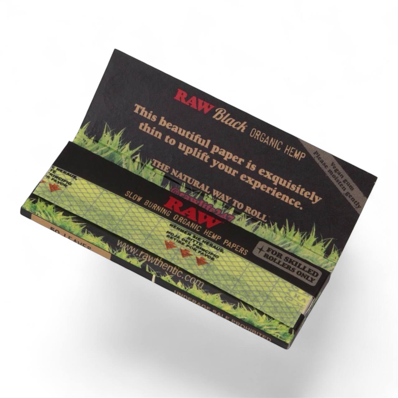 RAW Black unbleached organic hemp paper UAE