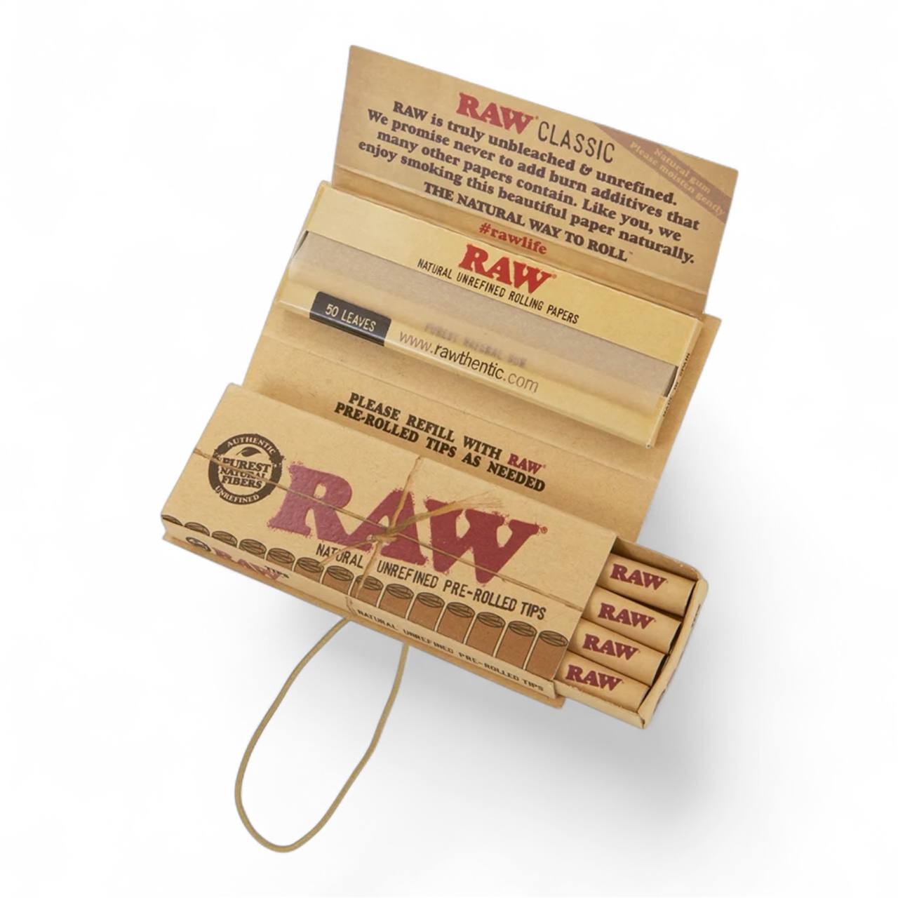 RAW Classic 1¼ rolling papers with pre-rolled tips uae 